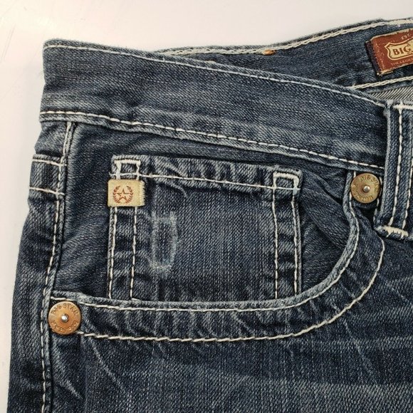 Big Star Buckle 'Orion' Dark Wash Slim Boot Jeans 34L 34x33 - Picture 12 of 12